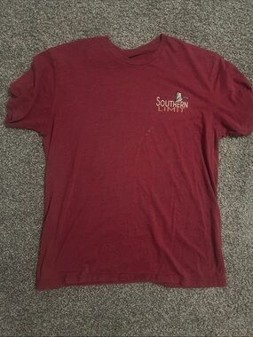 Simply Southern Maroon Short Sleeve Tee with Small Chest Logo